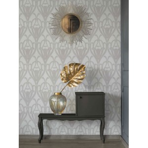 Caselio|Art Deco wallpaper with seashells in black and copper|Art Deco 2