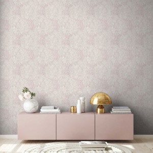 Marburg|Baroque greige and pink Wallpaper with floral details|Damask 2