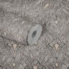 Papeldecor|Wallpaper Art Deco black gloss textured|Wallpaper