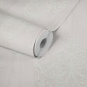 Papeldecor|Papier peint damassé lustres et perles couleur champagne|Papier Peint