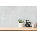Papeldecor|Papier peint effet craquelé gris avec argent|Papier Peint