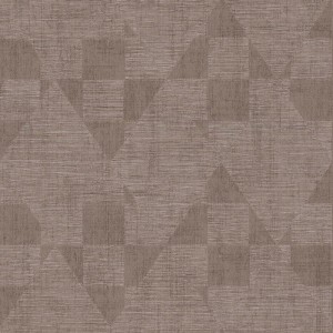 Casamance|Patchwork Tapete moderne Blätter ockerorange|Ethnisch