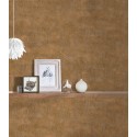 Papeldecor|Papier peint couleur rouille texturé avec détails métalliques|Papier Peint