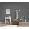 Papeldecor|Papier peint moderne avec carrés gris foncé effet brillant|Papier Peint