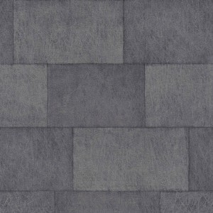 Papeldecor|Tapete Blau-Goldene Blumen glänzend auf Schwarz|Tapeten