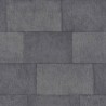 Papeldecor|Papel pintado imitación bloques mampostería gris oscuro con brillo|Papel Pintado