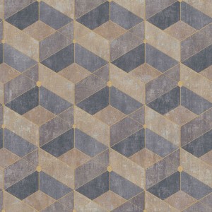 Papeldecor|Papier peint moderne style ethnique bleu|Papier Peint