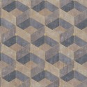 Papeldecor|Gelb-braun-schwarze geometrische Tapete|Tapeten