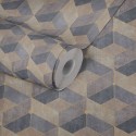 Papeldecor|Wallpaper geometric yellow brown and black|Wallpaper