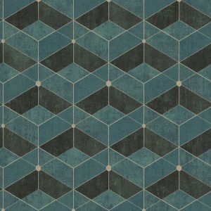 Grandeco|Moderne geometrische grau-braune Tapete|Geometrisch