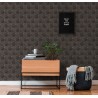 Papeldecor|Modern wallpaper geometric shapes with metallic details|Wallpaper