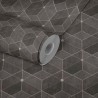 Papeldecor|Modern wallpaper geometric shapes with metallic details|Wallpaper