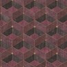 Papeldecor|Wallpaper geometric modern violet and gold|Wallpaper