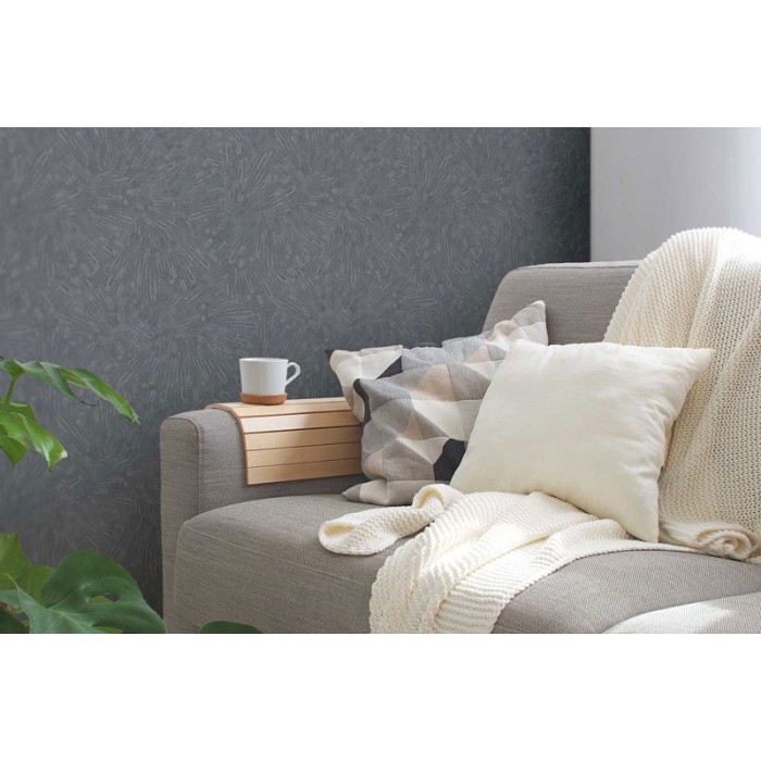 Papeldecor|Papier peint reliefs gris effet mur rayé|Papier Peint