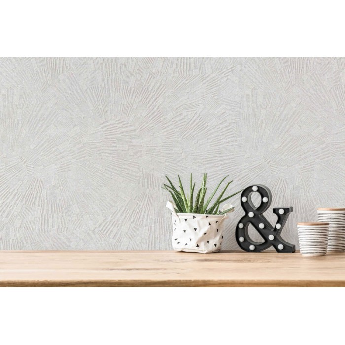 Papeldecor|Tapete Cremebeige mit Streifenmuster|Tapeten
