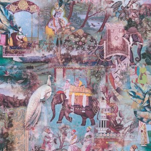 As Creation|Wallpaper with Hindu motifs|Wallpaper
