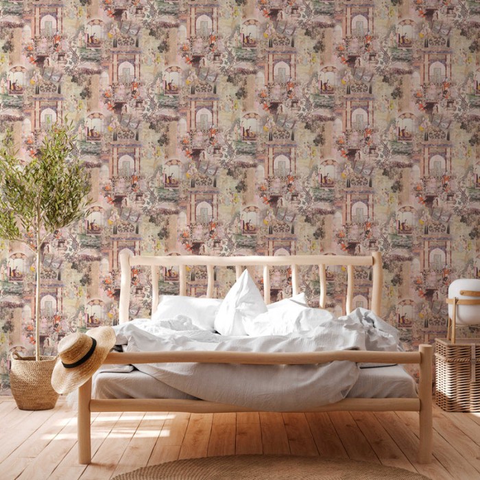 As Creation|Papier Peint style hindou beige marron|Papier Peint