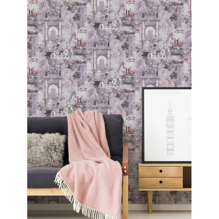 Papel Pintado motivos hindues con toque vintage - As Creation Dream Flowery 381744