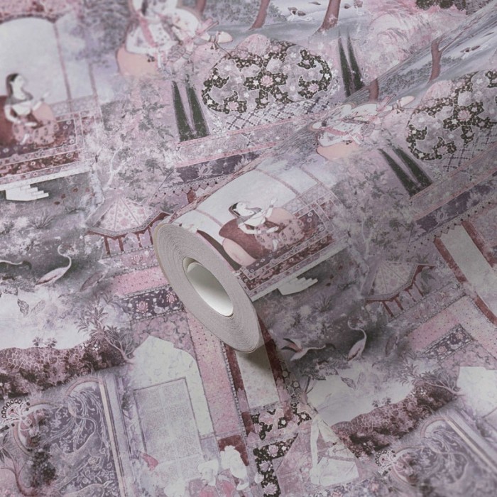 Papel Pintado motivos hindues con toque vintage - As Creation Dream Flowery 381744