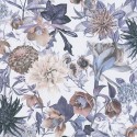 As Creation|Tapete wilder blauer Blumenmuster|Tapeten
