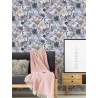 As Creation|Tapete wilder blauer Blumenmuster|Tapeten