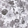 As Creation|Papier Peint floral avec motif de fleurs en noir et blanc|Papier Peint