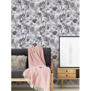 Papeldecor|Wallpaper Japanese pink and white flowers|Wallpaper 2