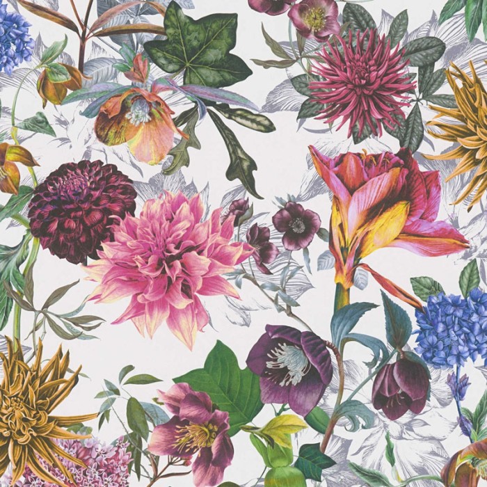 As Creation|Papel Pintado estampado de flores multicolor|Papel Pintado