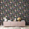 As Creation|Wallpaper floral with black background|Wallpaper
