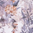 As Creation|Papel Pintado estampado floral tonos azules, lilas y beige|Papel Pintado