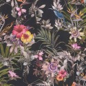 As Creation|Tapete mit Magnolien und schwarzem Hintergrund|Tapeten