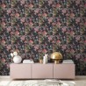 As Creation|Floral Wallpaper with magnolias and black background|Wallpaper