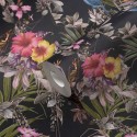 As Creation|Tapete mit Magnolien und schwarzem Hintergrund|Tapeten