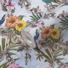 As Creation|Tropical floral Wallpaper with exotic birds, blue|Wallpaper