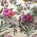 As Creation|Tapete exotische mehrfarbige Blumen und Vögel|Tapeten