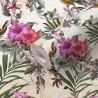 As Creation|Tapete exotische mehrfarbige Blumen und Vögel|Tapeten