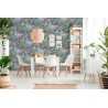 As Creation|Papier Peint jungle tropicale plantes et oiseaux aquarelle|Papier Peint