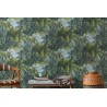 As Creation|Wallpaper jungle green palm trees colonial style|Wallpaper