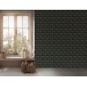 As Creation|Papel Pintado emulando azulejos de baño gris oscuro|Papel Pintado