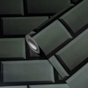 As Creation|Papel Pintado emulando azulejos de baño gris oscuro|Papel Pintado