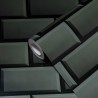 As Creation|Papel Pintado emulando azulejos de baño gris oscuro|Papel Pintado