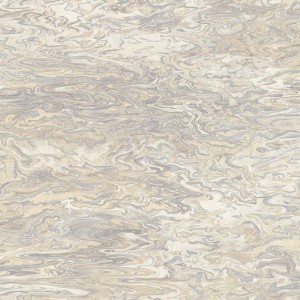 Papeldecor|Metallisierte Kreis-Tapete im klassischen Barockstil in Grün und Gold|Tapeten