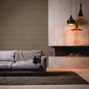 As Creation|Tapete geometrisch metallisiert in Braun und Gold|Tapeten