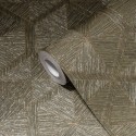 As Creation|Tapete geometrisch metallisiert in Braun und Gold|Tapeten