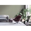 As Creation|Modern 3D effect Wallpaper in metallic green and gold|Retro