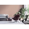 As Creation|Wallpaper modern retro style in pink and metallic silver|Retro