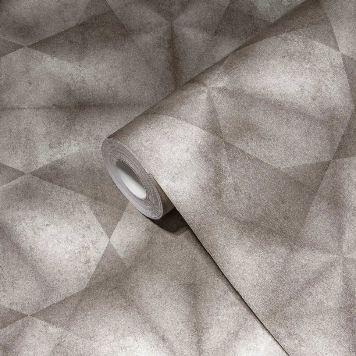 As Creation|Moderner Tapete mit Beton-Effekt in Beige|Tapeten