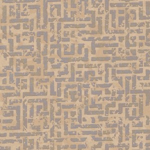 Elitis|Papier peint peau de poulain tons bruns motif chevron|Ethnique