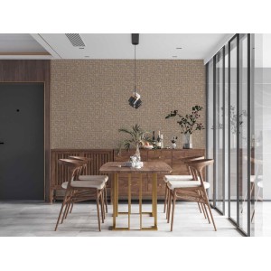 As Creation|Tapete im ethnischen Stil in Braun und metallischem Gold|Tapeten 2