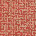 As Creation|Papel Pintado laberinto rojo y dorado metalizado|Papel Pintado